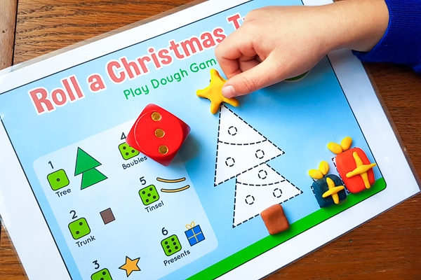 Christmas Play dough mat