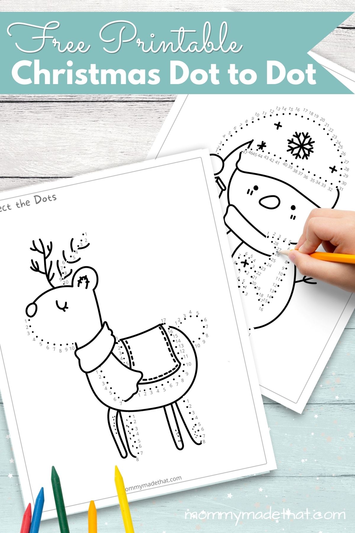 Dot To Dot Book For Kids Ages 4-8: 50 Fun And Challenging Christmas Themed  Dot To Dot Puzzles For The Holiday Season! (Large Print Activity Book For  Kids)