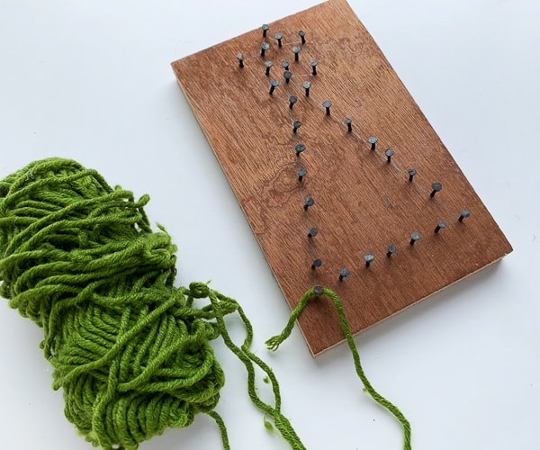 Making a christmas tree from string