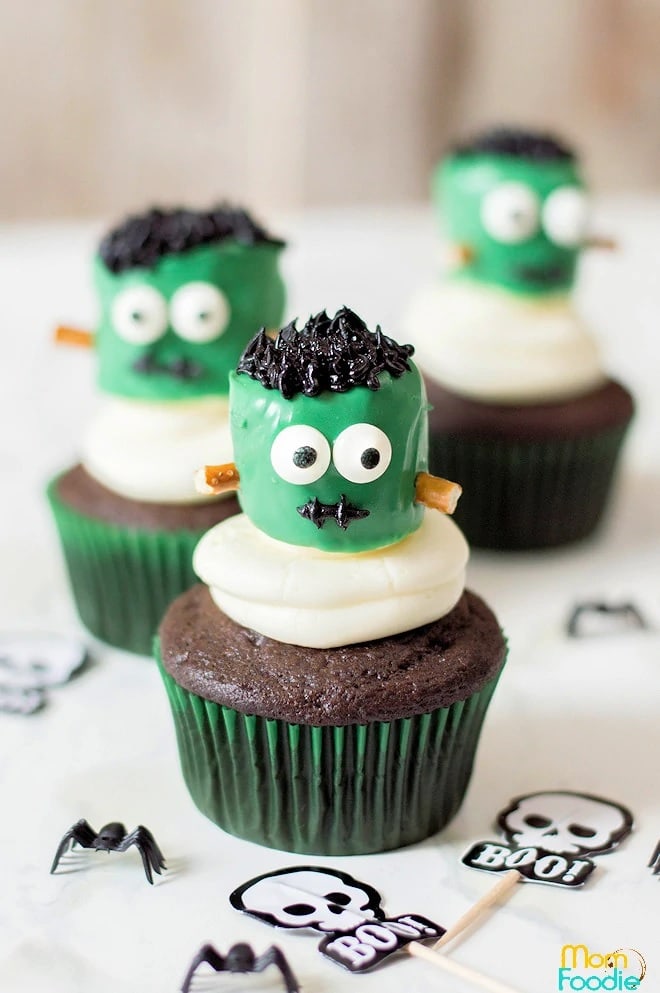 Frankenstein Halloween Cupcakes