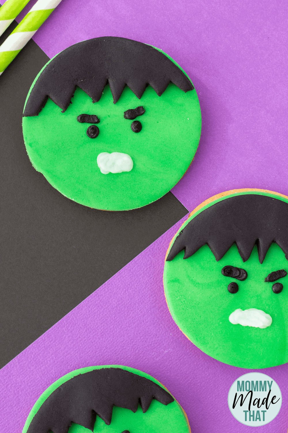 hulk cookies diy