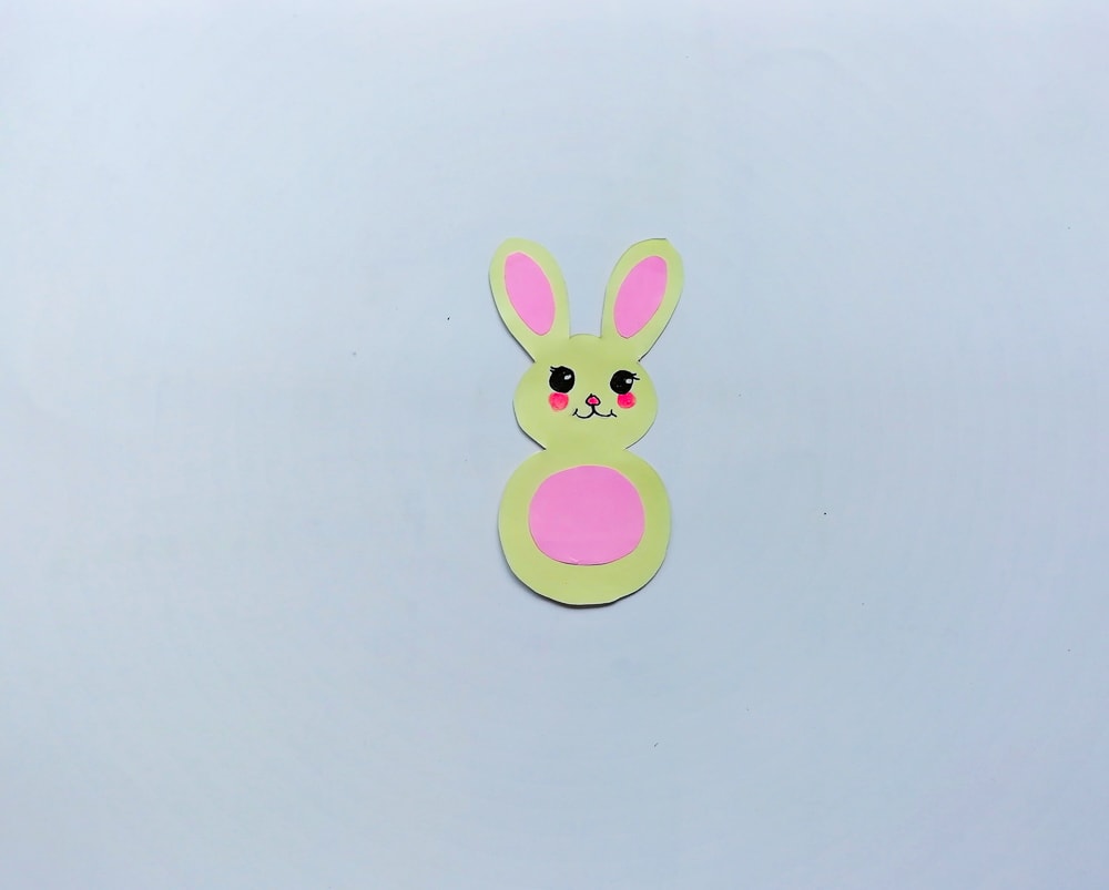 Easter bunny in the grass craft