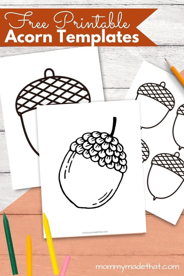 Acorn Printable Template