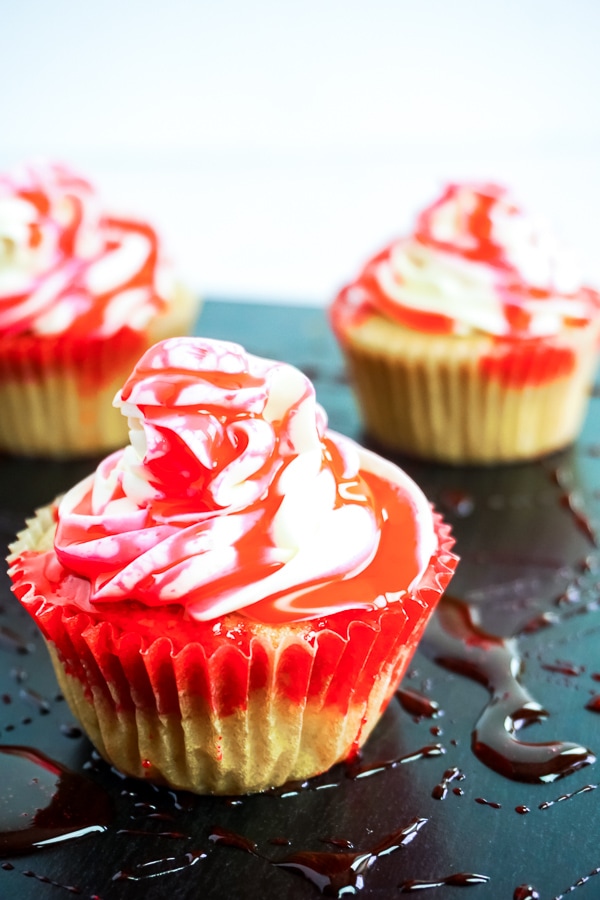 blood filled cupcakes