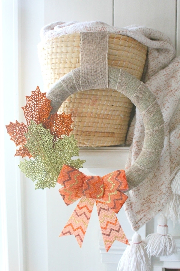 Dollar Store Fall Wreath