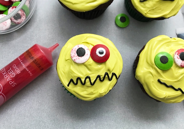 easy zombie cupcakes