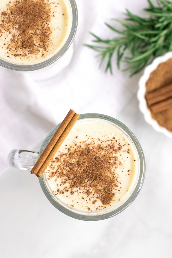 classic, cooked no alcohol eggnog