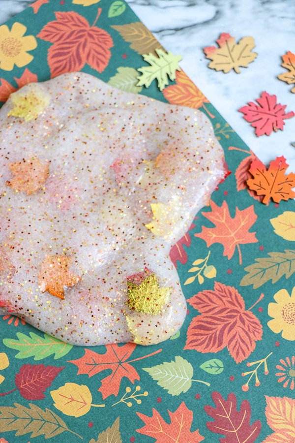 fall slime craft