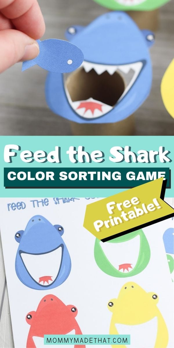 Feed the shark game with printable