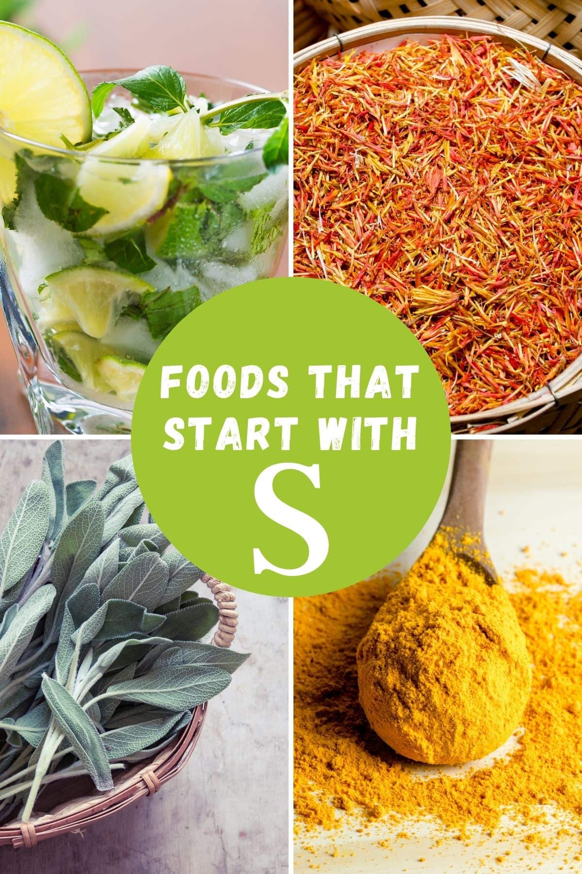 foods that begin with the letter S