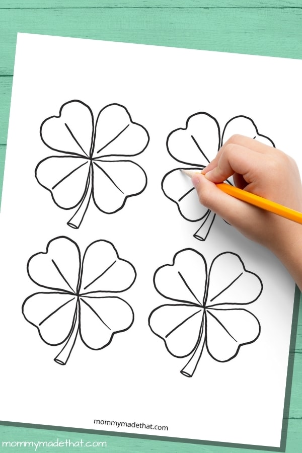 6 Free Printable Four Leaf Clover Templates – Freebie Finding Mom