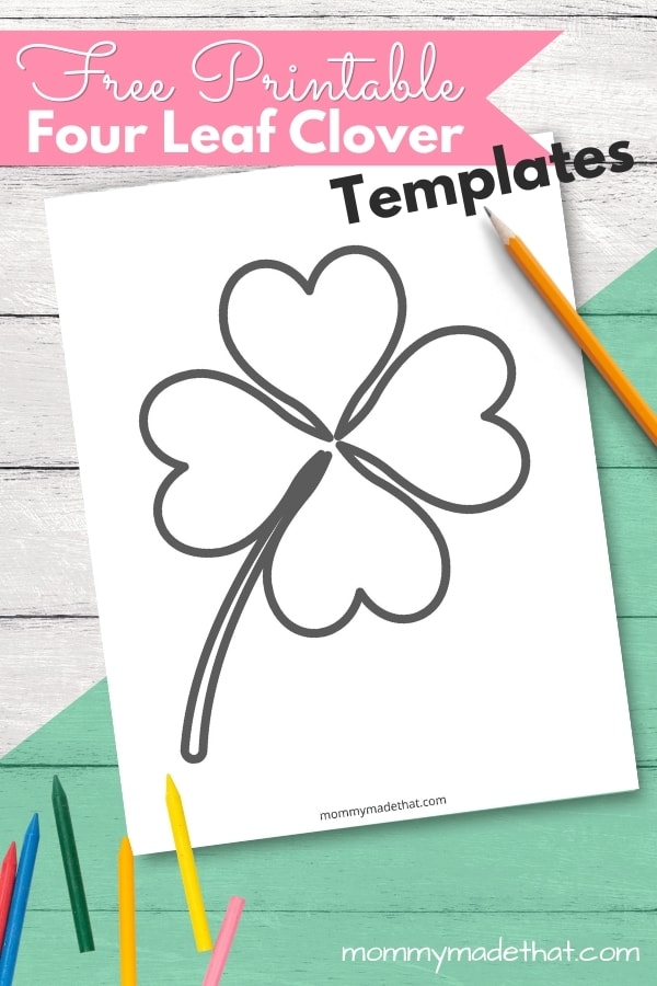 Free Printable Four Leaf Clover Templates