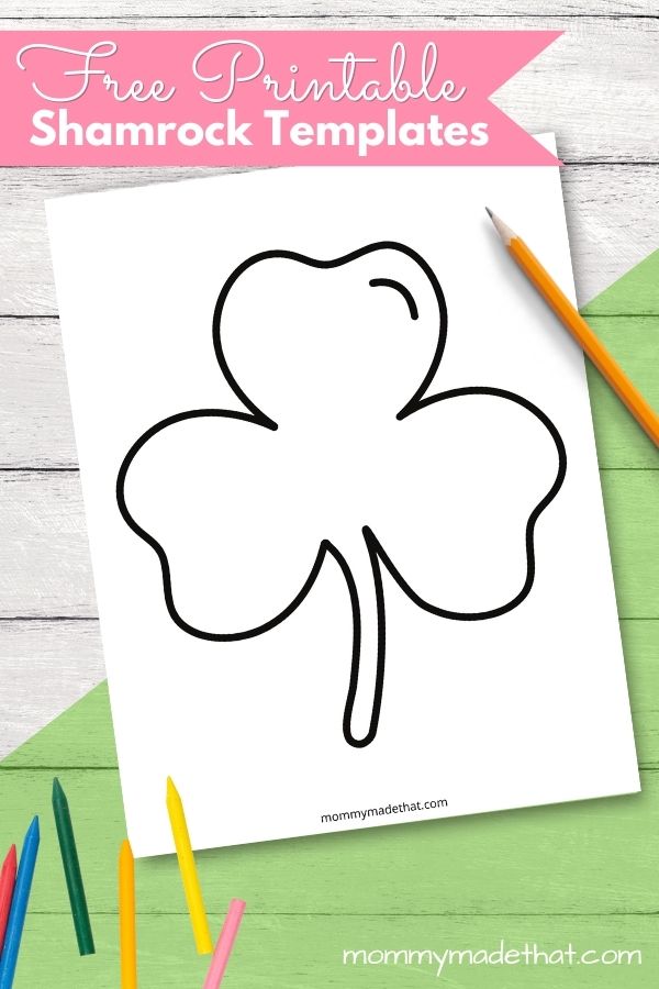 free shamrock template printable