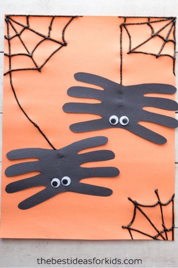 spider Halloween craft for kids