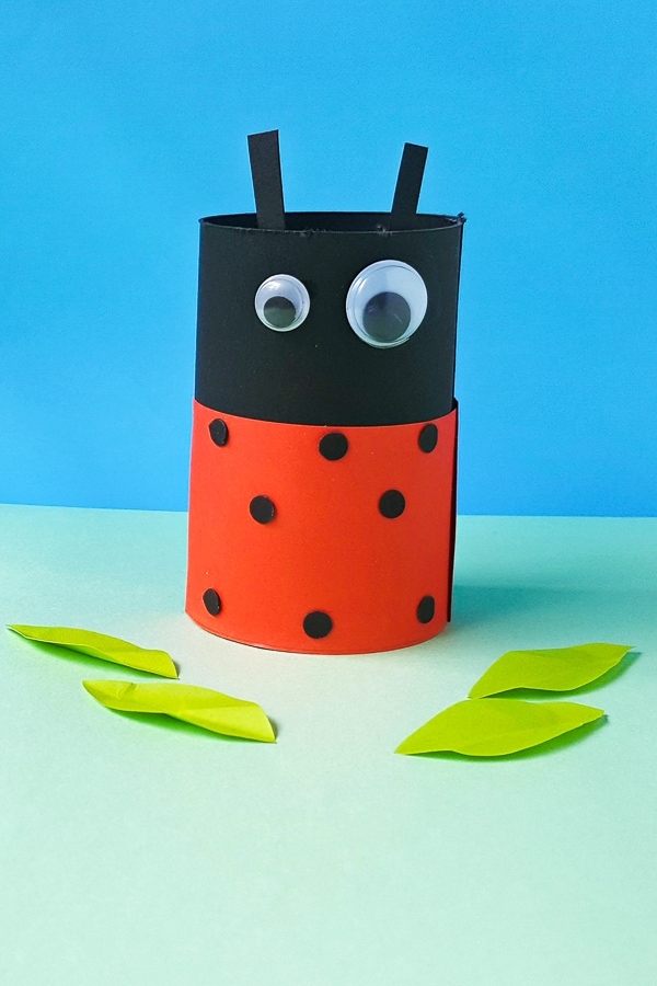 ladybug toilet paper roll craft for kids