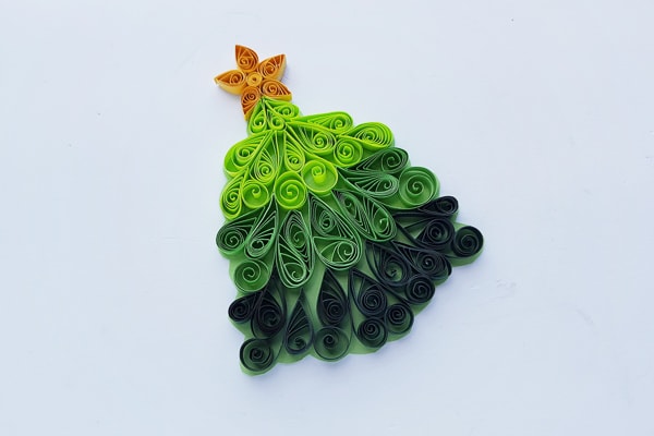 quilled christmas tree