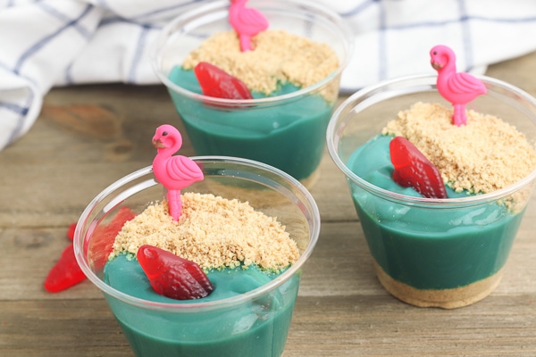 Beach Day Pudding Cups Summer Snack Recipe - {Not Quite} Susie Homemaker