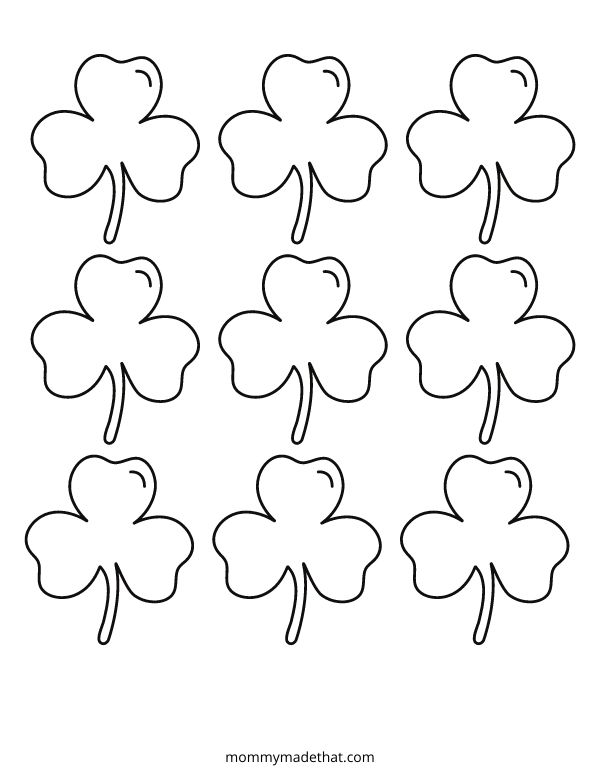 shamrock template small