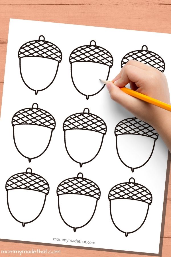 Acorn Pattern Printable