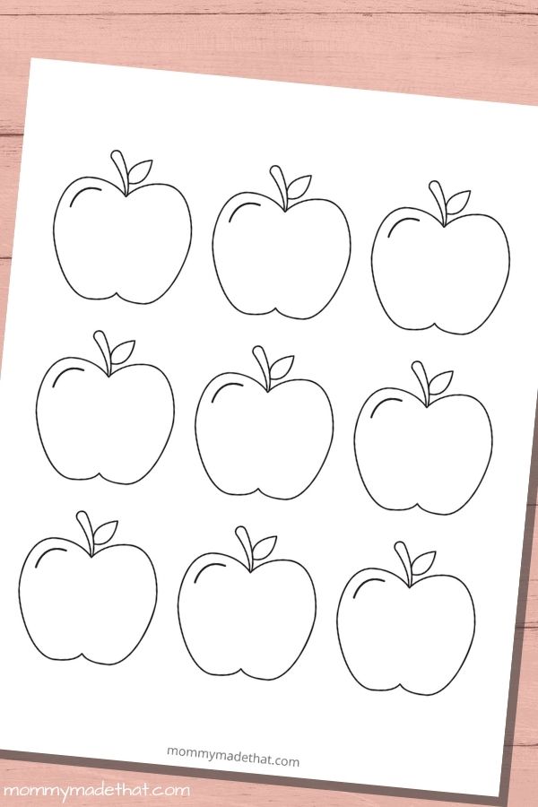 Free Printable Apple Template