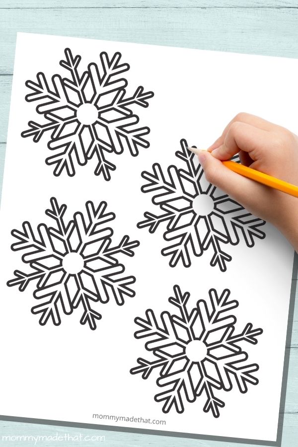 Small snowflake templates 