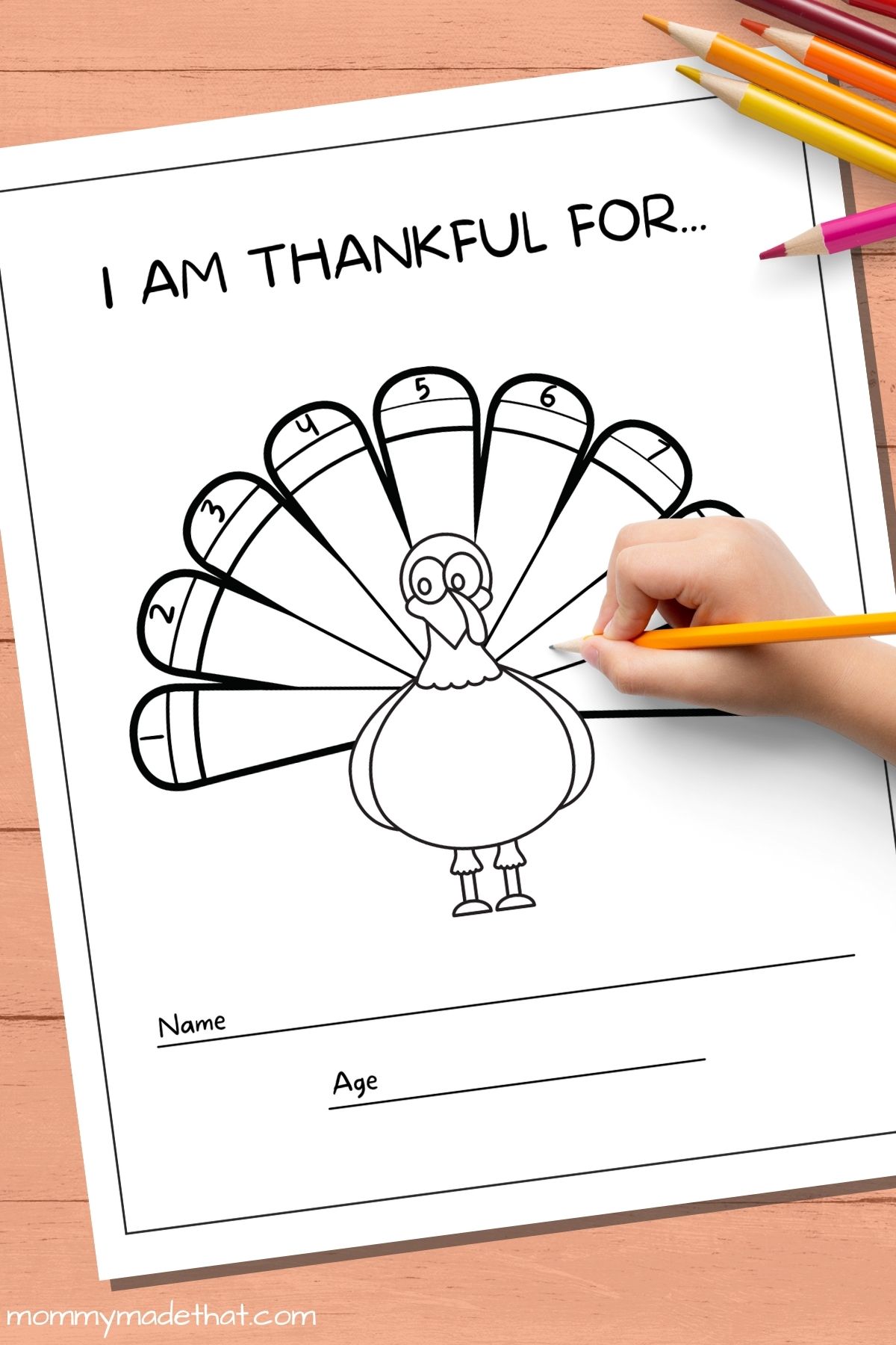 thankful turkey printables