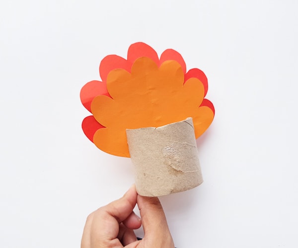 How to make a turkey from a toilet paper roll