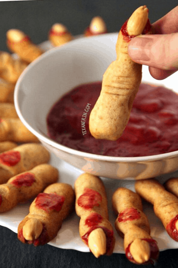witch fingers party food